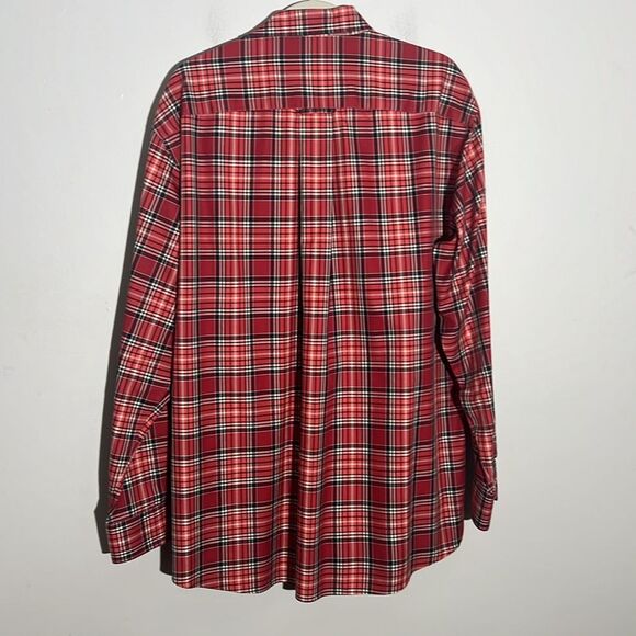 Orvis Men's L Red Plaid Long Sleeve Button Down Shirt - Picture 7 of 7
